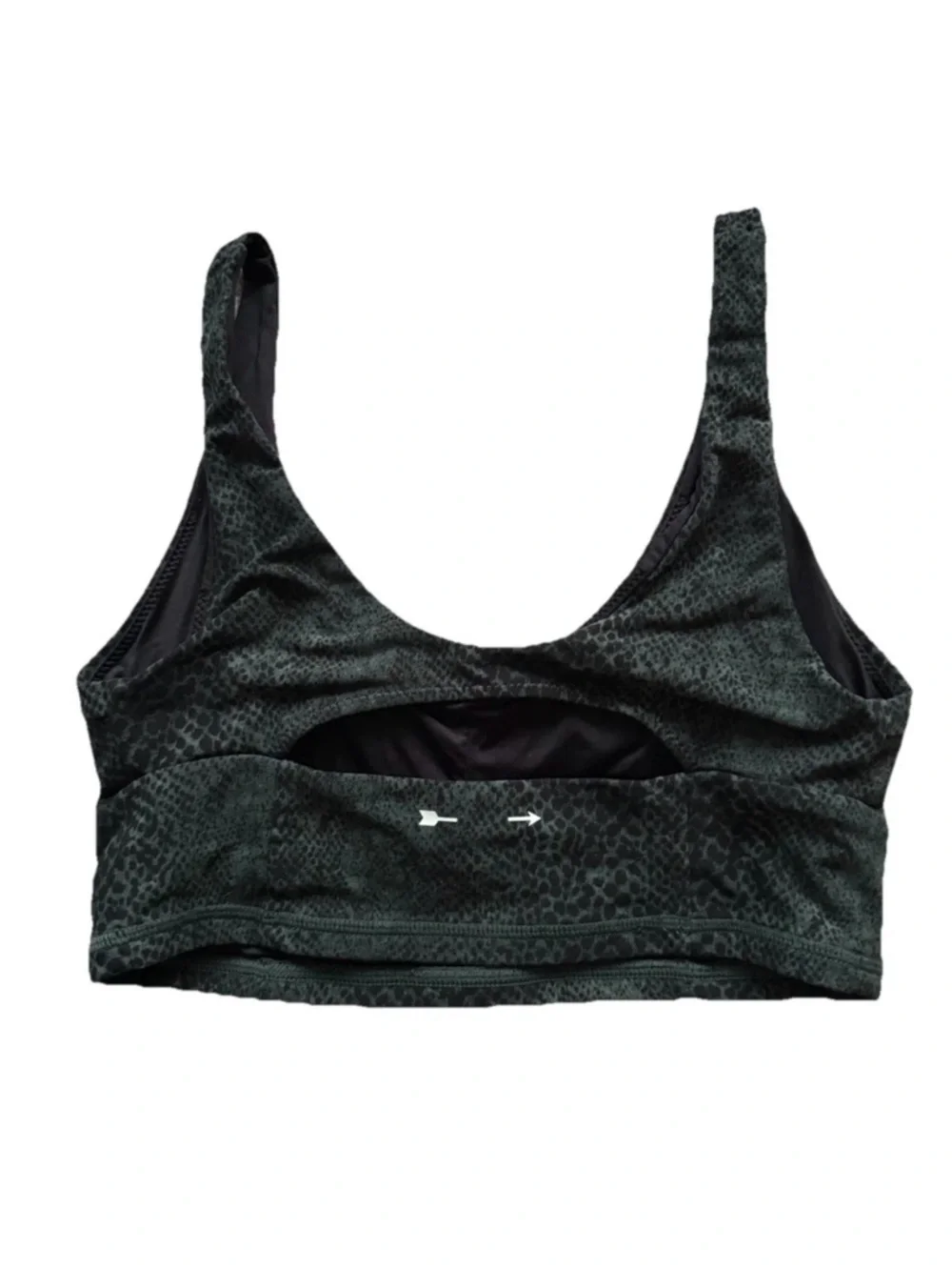 The Upside Cobra Green Animal Print Sports Bra 6 Anthropology Activewear, Yoga